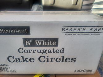 6,8 ,10,12  corrugated grease proof cake rounds