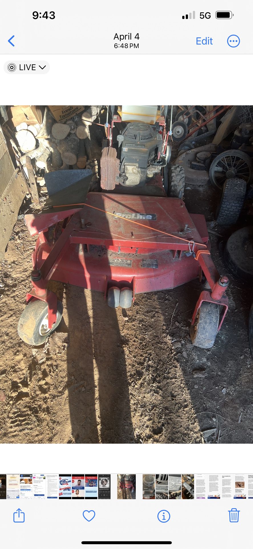 Toro Pro Line Commercial Walk Behind Mower 5 Speed With Reverse 