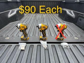 DEWALT ATOMIC 20V MAX Cordless Brushless Compact 1/4 in. Impact Driver (Tool Only) **2 Available, $90 Each**
