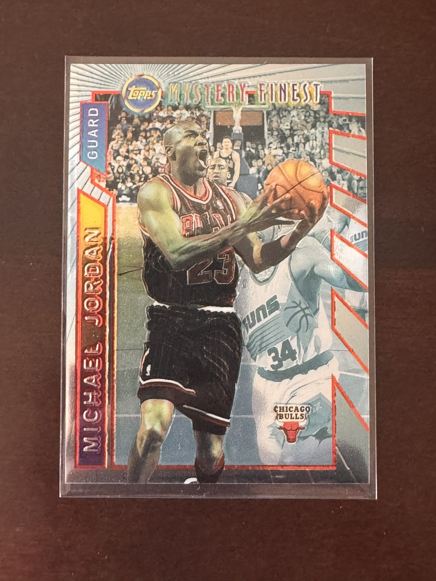 1996 Topps Mystery Finest Michael Jordan Boarderless #M14 Chicago Bulls