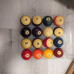 Complete Set Of Pool Balls