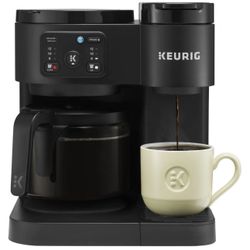 ☕ Hot & Iced Single-Serve K-Cup Coffee Maker + 12-Cup Carafe – Black | Brand New ☕