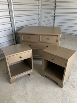 3-Piece Bedroom Dresser and Nightstand Set