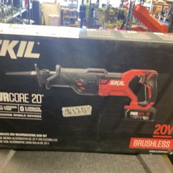 SKIL 20V Brushless SawZall Kit $120