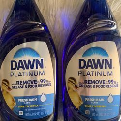 2/$10 Dawn Platinum Dish Soap ( Large Size)