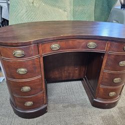 Antique Kidney Shape Desk