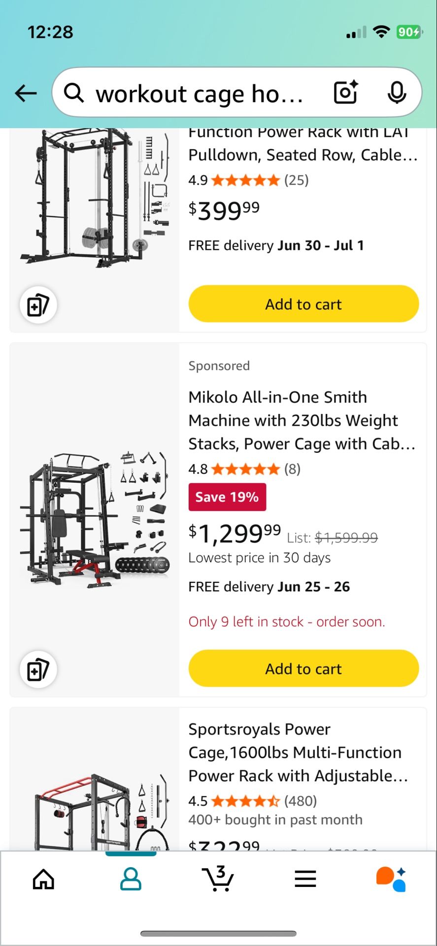 New Gym Equipment With Extra Plates + Dumbbells
