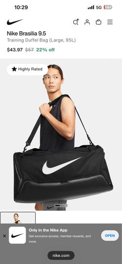 Large Nike black Duffel Bag