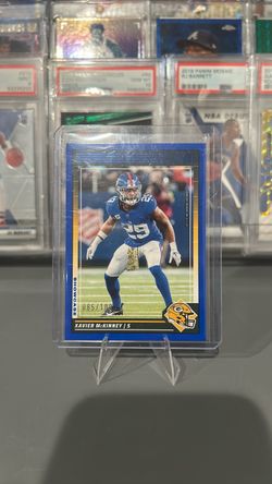2024 Xavier McKinney Panini score numbered to 100