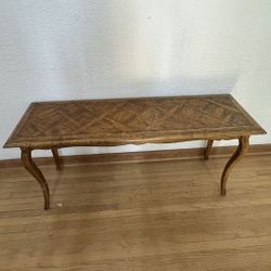 Chevron Solid Wood Vintage Buffet Table *MOVING SALE*