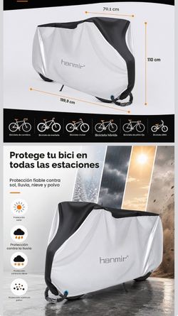 Bike Cover Waterproof Outdoor Anti Dust Rain Snow UV Rays Mountain Bike Cover Road Heavy Duty with Locking Holes and Storage Bag