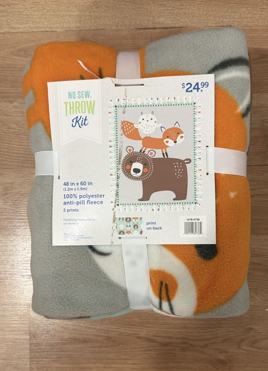 Kids No Sew Throw Kit