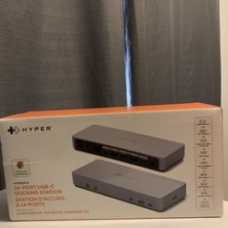 Hyper- 14 Port USB – C Docking Station