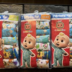 New! Size 3t & 4t Cocomelon Underwear 