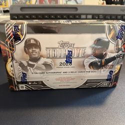 2026 Topps Tribute Baseball Factory Sealed Hobby Box