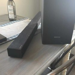 Samsung Soundbar And Subwoofer