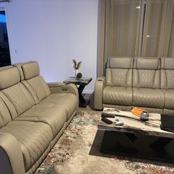 Boyington Triple Power Leather Reclining Sofa