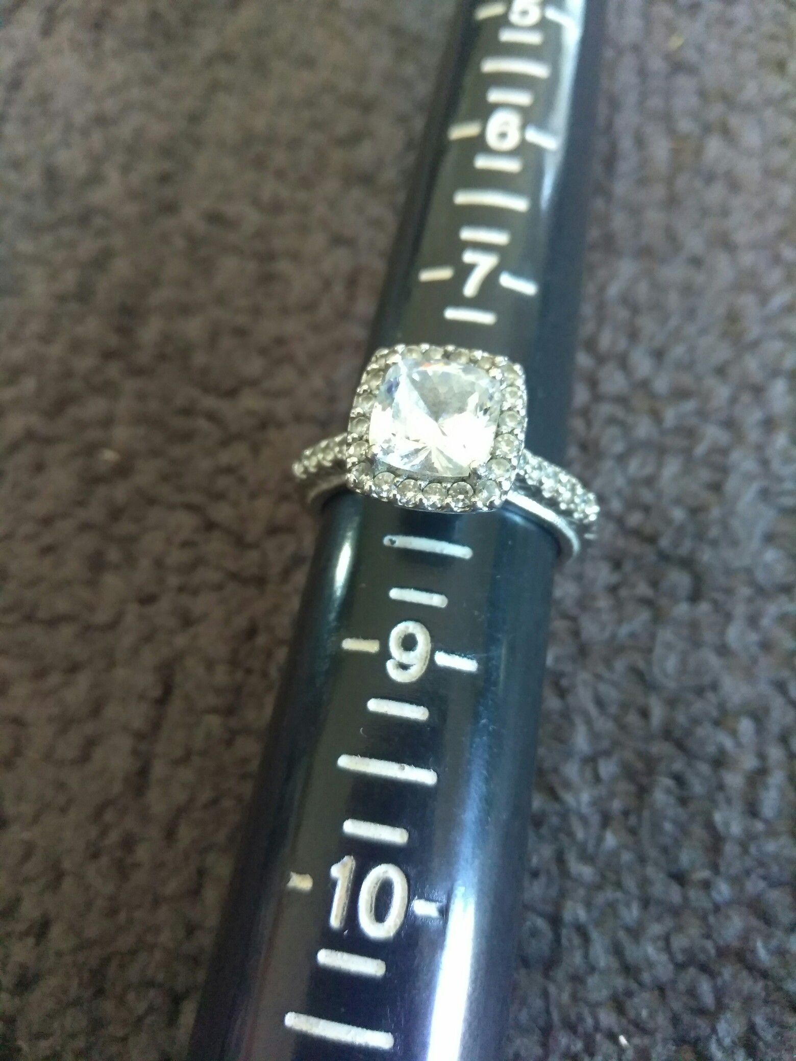 Tacori Silver Ring With CZ Stones. Gorgeous!! $200