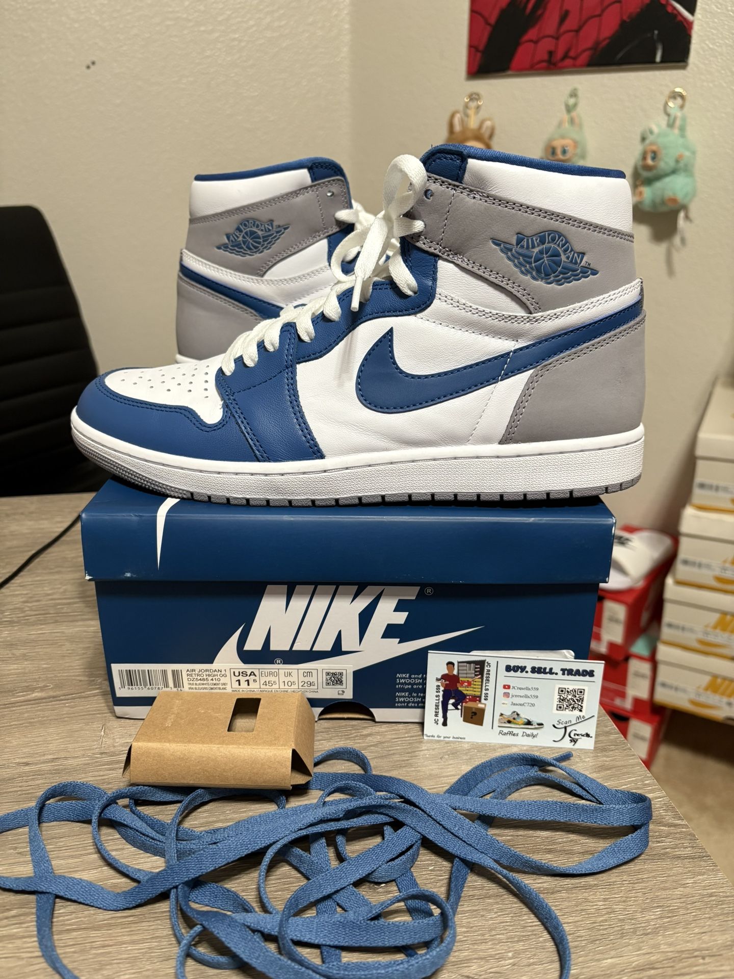 Size 11.5 - Air Jordan 1 Retro OG High True Blue