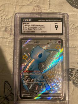 Pokemon Mew ex Sv4a Shiny Treasure ex Shiny Secret Rare Holo JP 327/190 CGC 9