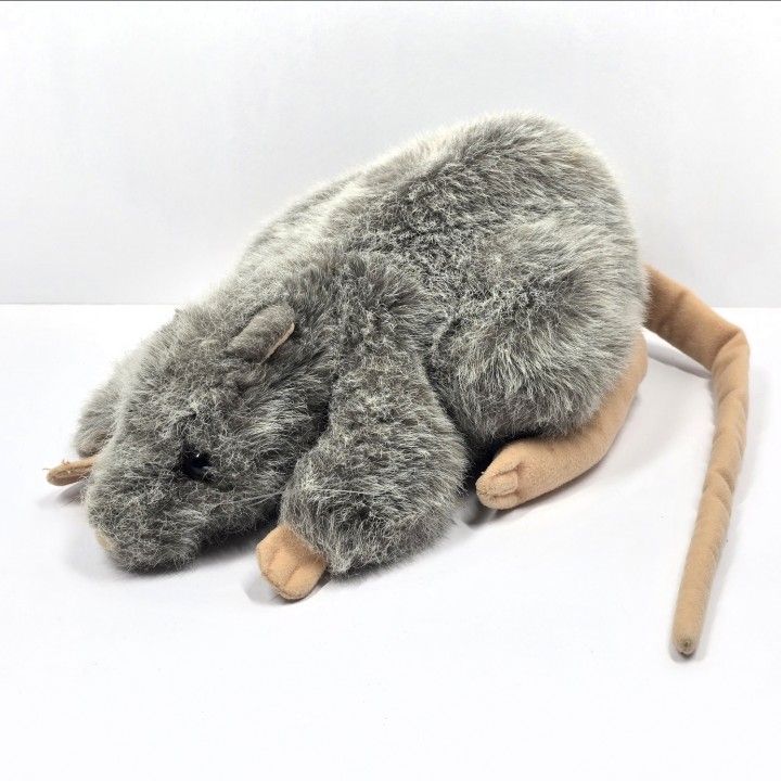 Folkmanis Folktails Grey Rat Hand Puppet Plush 12" Stuffed Animal Rodent Mouse