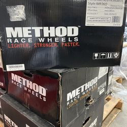 METHOD RACE Wheels Set / 309 Grid, 17x8.5 With 6 On 5.5 Bolt / Titanium -Black