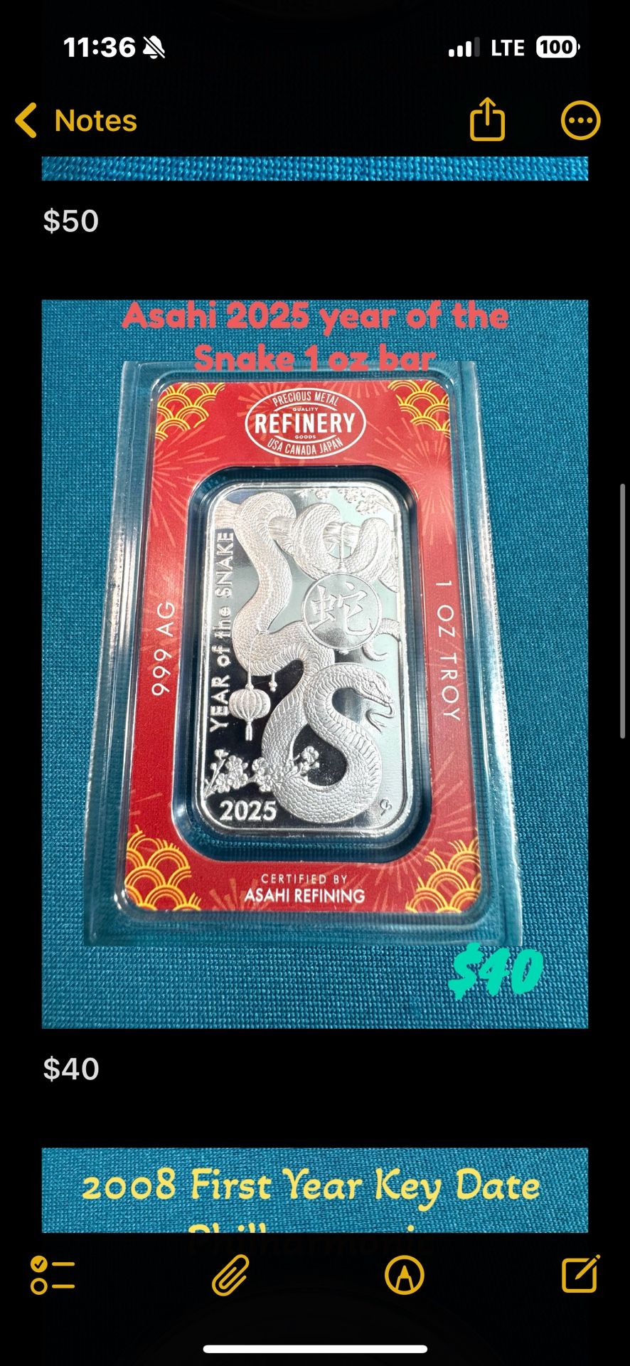 Various 1 Oz Silver And A Single Graded half