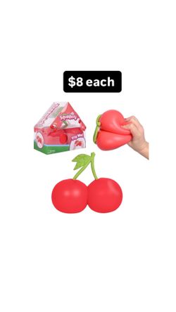 New with box squeeezy cherries 🍒 squeezy squishy needoh