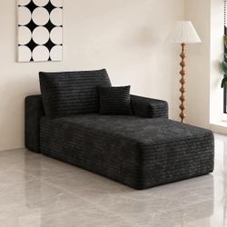 🔥Black Modular Chaise Lounge Chair🔥