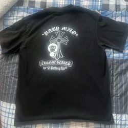 Chrome heart X Bape shirt