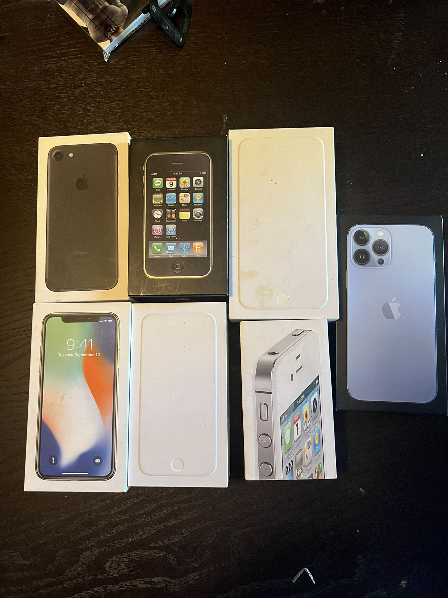 7 Various Original iPhone Cases/ Boxes
