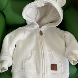 Baby Sherpa Hoodie Sweater 3-6M
