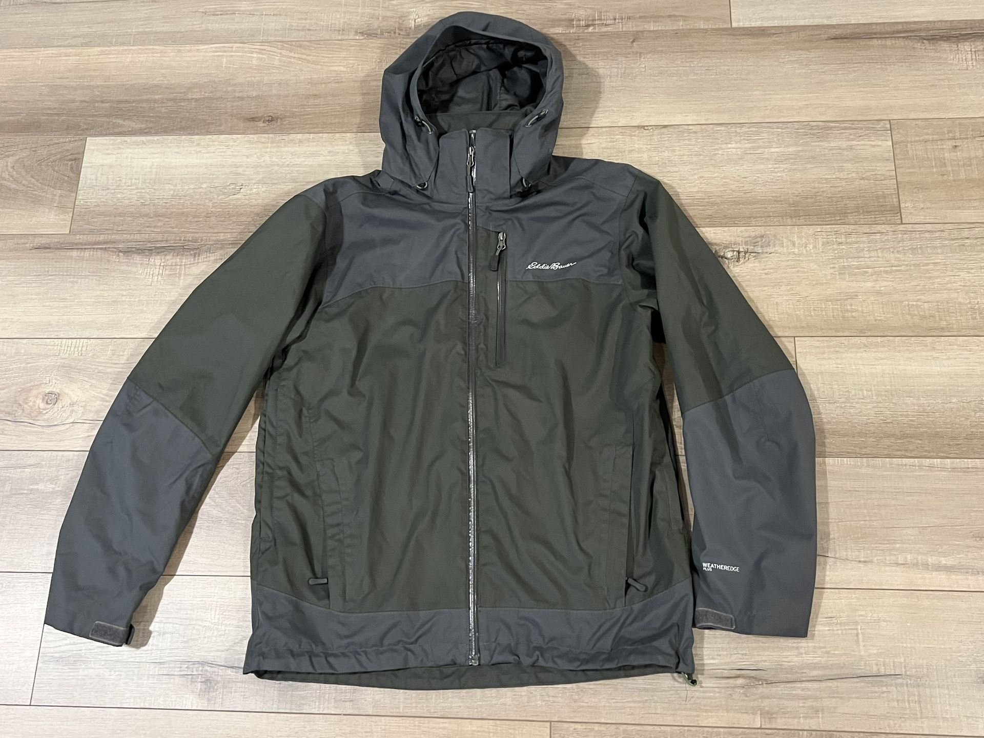 Eddie Bauer Jacket Parka Men’s Medium Weatheredge Plus Waterproof Lined Hoodie M