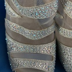  rhinestone heels