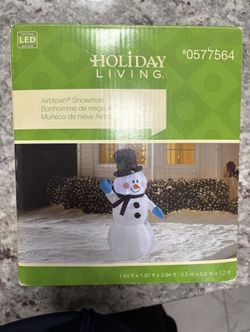 Holiday Living Snowman Air blown