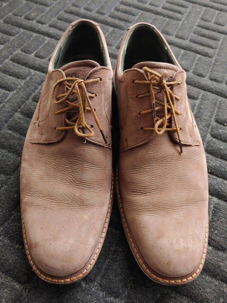 Men's ECCO Leather Oxford Shoes Casual Shoes