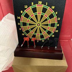 NEW Magnetic Dart Board With Desk Stand 