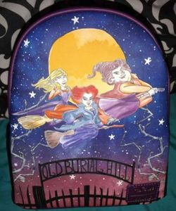 Hocus Pocus Sanderson Sisters Backpack Purse AND Wallet, NEW