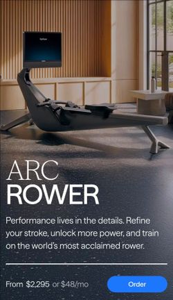 Hydrow rowing machine