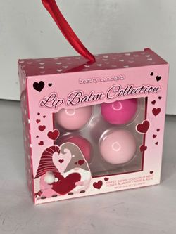 Beauty Concepts Lip Balm Collection 4 Pack Gnomes Valentines Day Gift Set NEW
