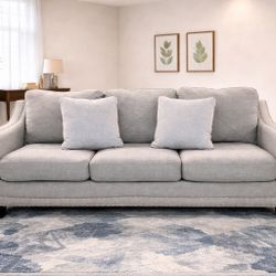Very Comfy Gray Couch Sofa (delivery available, see details) 