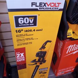 DeWalt New 16" Chainsaw 60v Flex Volt No Battery