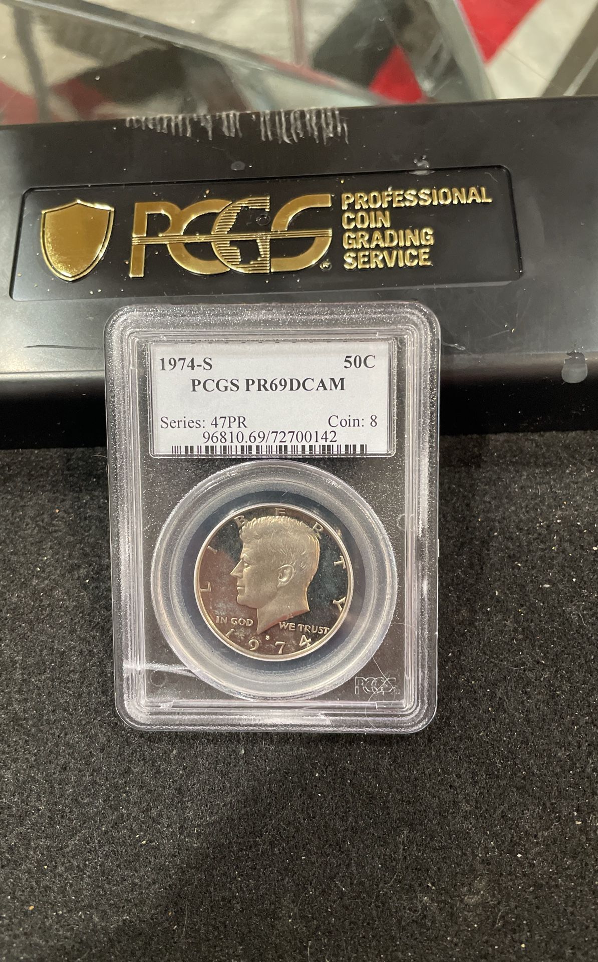 1974 S Gem Proof Kennedy Half Dollar Graded At PR69 With A Deep Cameo B-15