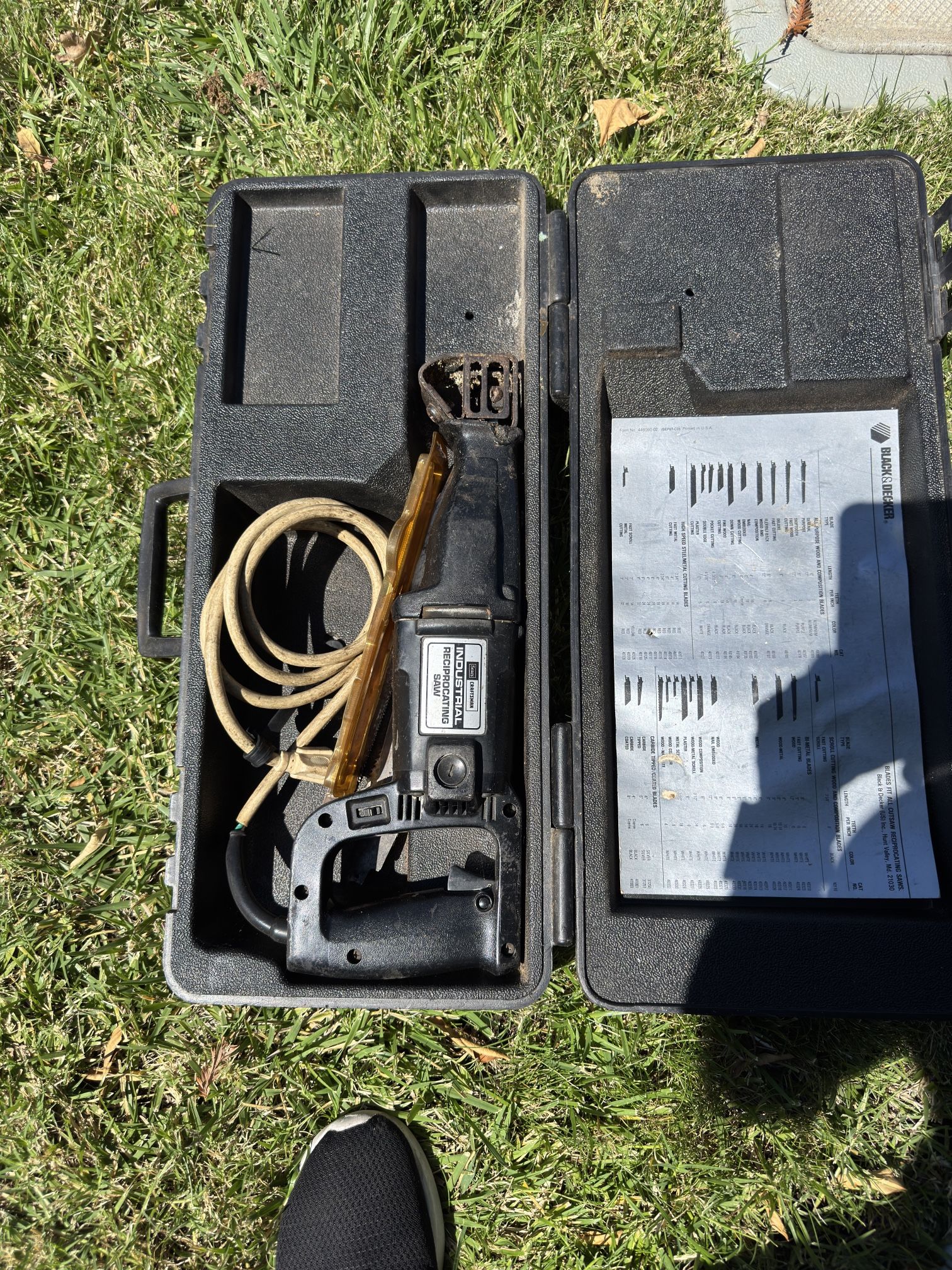 Black And Decker Reciprocal Saw