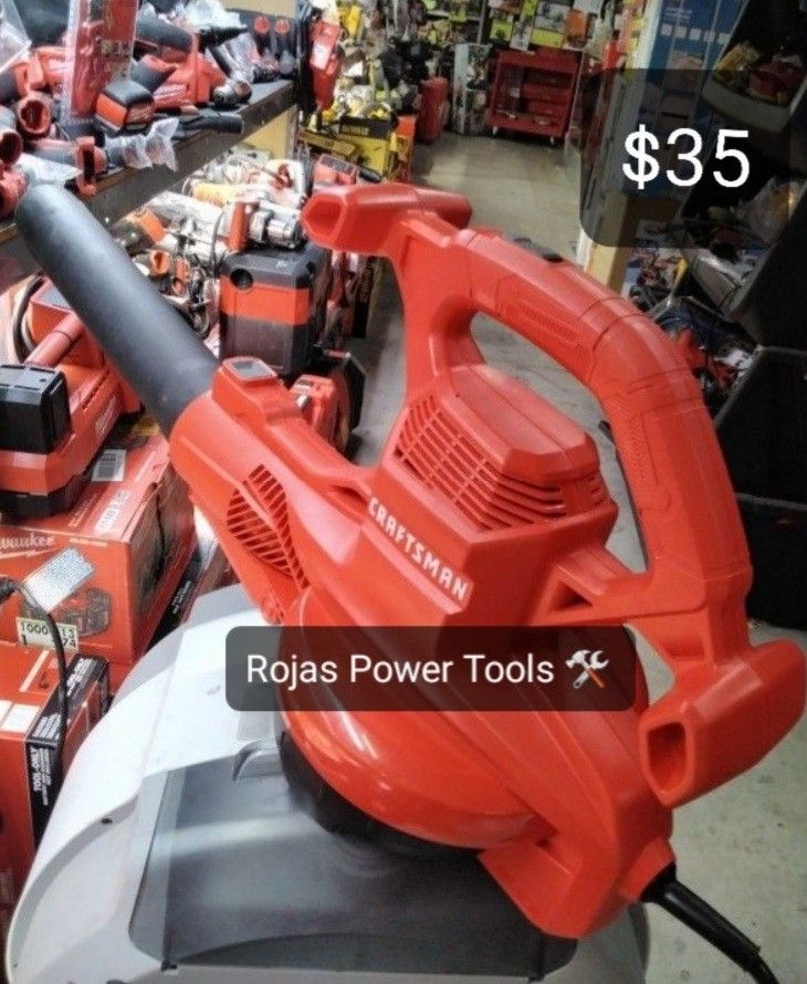 CRAFTSMAN 12AMP 3IN 1 CORDED ELECTRIC LEAF BLOWER VAC MULCHER