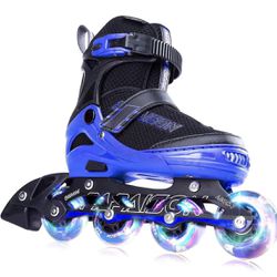 PAPAISON Adjustable Inline Skates for Adults with Full Light