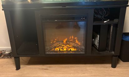 Fire place tv stand