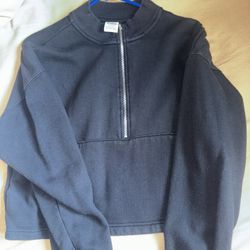 Black “Pink” Quarter Zip Up