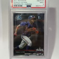 2017 1st BOWMAN RONALD ACUNA PSA 9