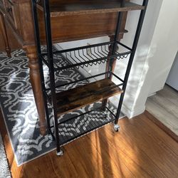 4-tier Kitchen Storage Rolling Rack